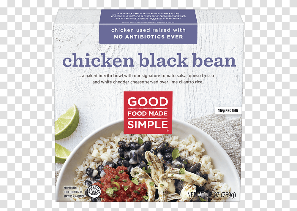 Chicken Black Bean Rice Bowl Frozen, Plant, Breakfast, Food, Oatmeal Transparent Png