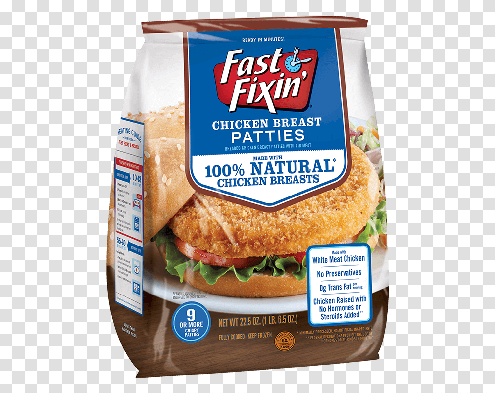 Chicken Breast Patties Fast Fixin Chicken Nuggets, Burger, Food, Bread, Bagel Transparent Png