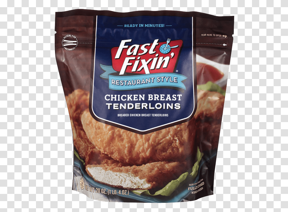Chicken Breast Tenderloins Fast Fixin Chicken Breast Tenderloin, Burger, Food, Croissant, Bread Transparent Png