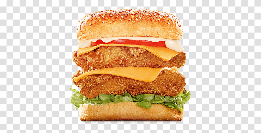 Chicken Burger Hungry Lion Big Boss, Food, Sandwich Transparent Png