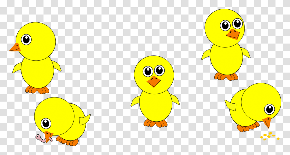 Chicken Cartoon Chicks Cartoon, Animal, Silhouette, Bird, Fish Transparent Png
