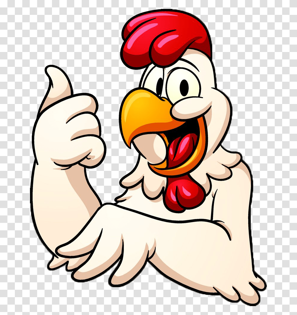 Chicken Cartoon Hd Image Free Clipart Chicken Clipart, Performer, Finger, Thumbs Up, Painting Transparent Png