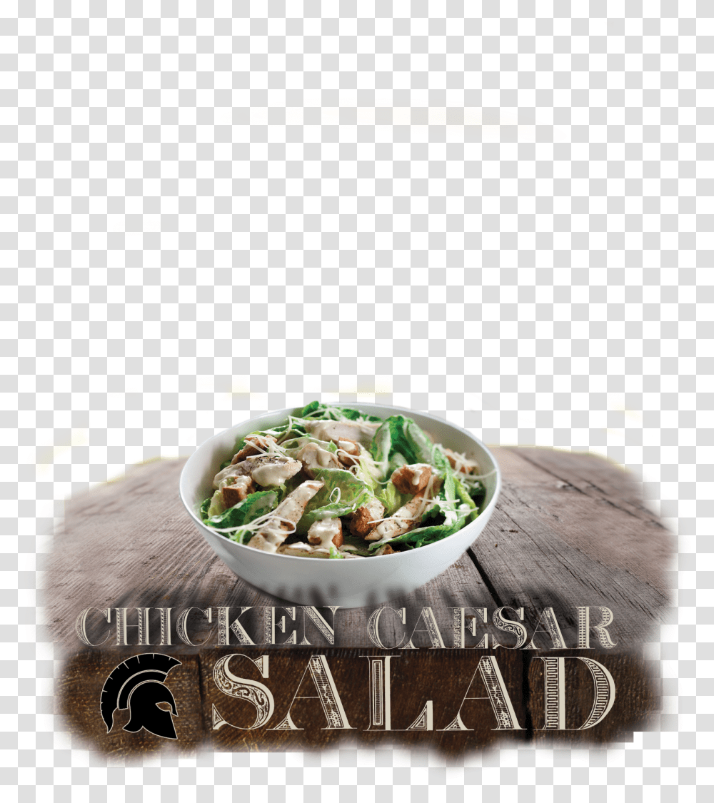 Chicken Chesar Salad Superfood, Bowl, Advertisement, Poster, Meal Transparent Png