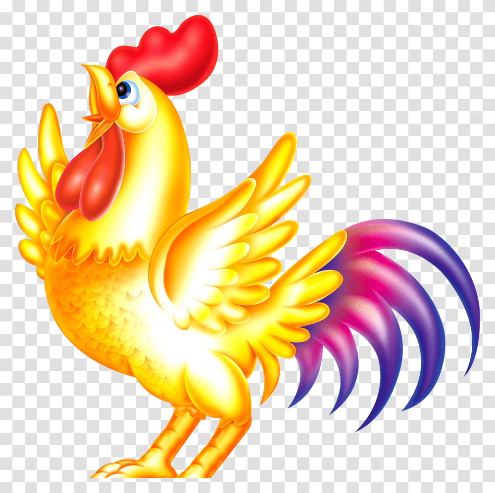 Chicken Chinese New Year Clipart Cock, Fire, Flame, Bird, Animal Transparent Png