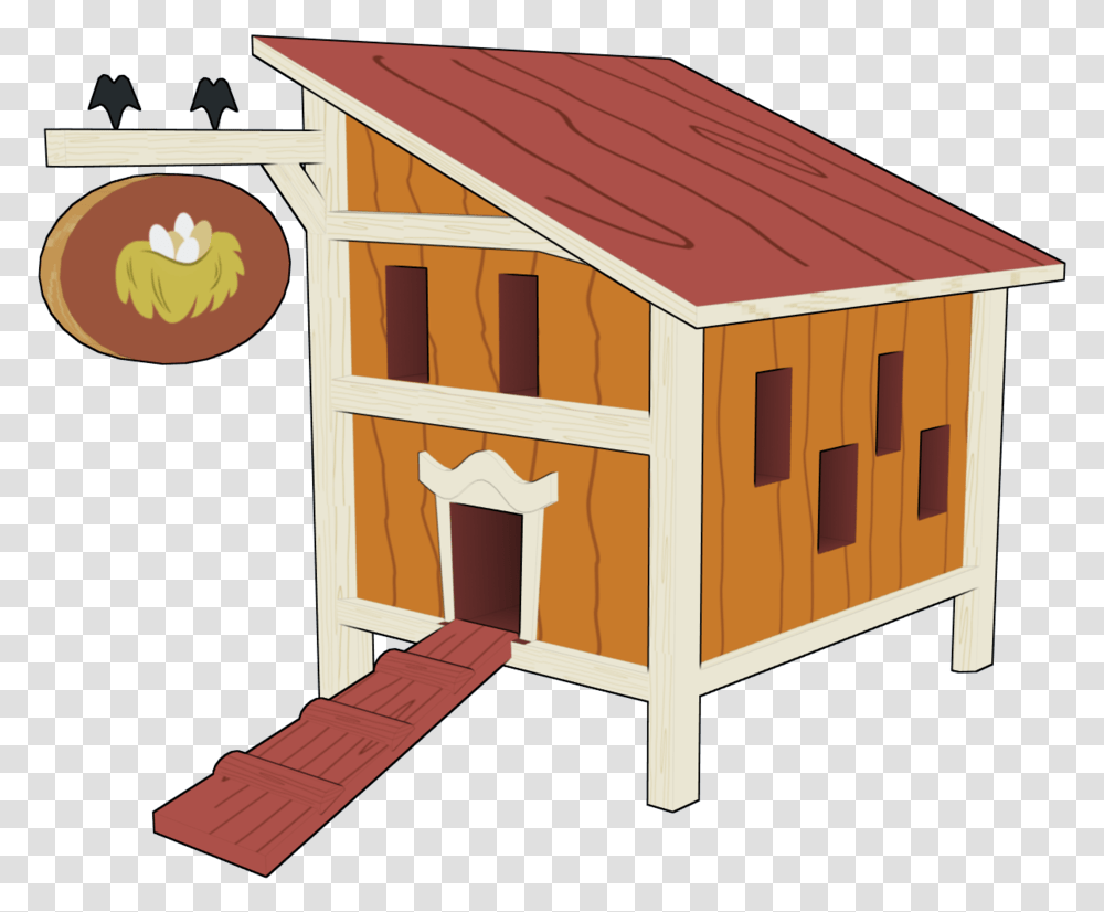 Chicken Coop 3d Model By Chicken Coop Clipart, Dog House, Den, Kennel, Crib Transparent Png