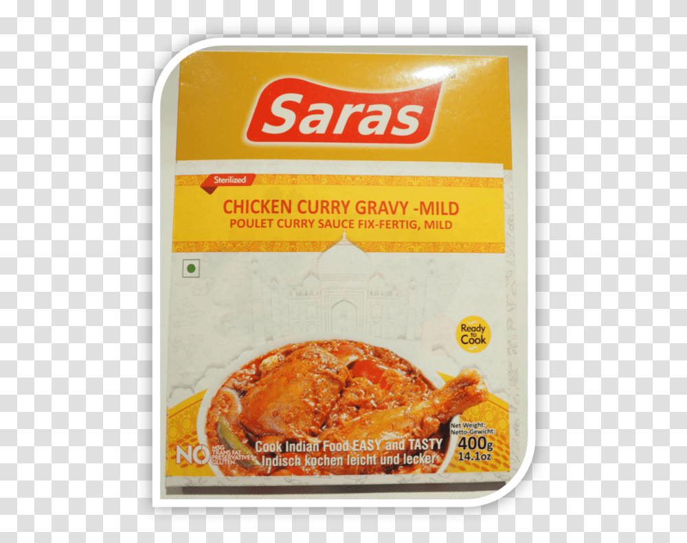 Chicken Curry Gravy Saras 400g Turducken, Food, Pizza, Animal Transparent Png