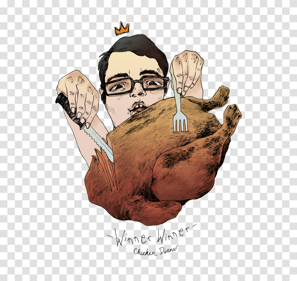 Chicken Dinner Illustration, Person, Skin, Head Transparent Png