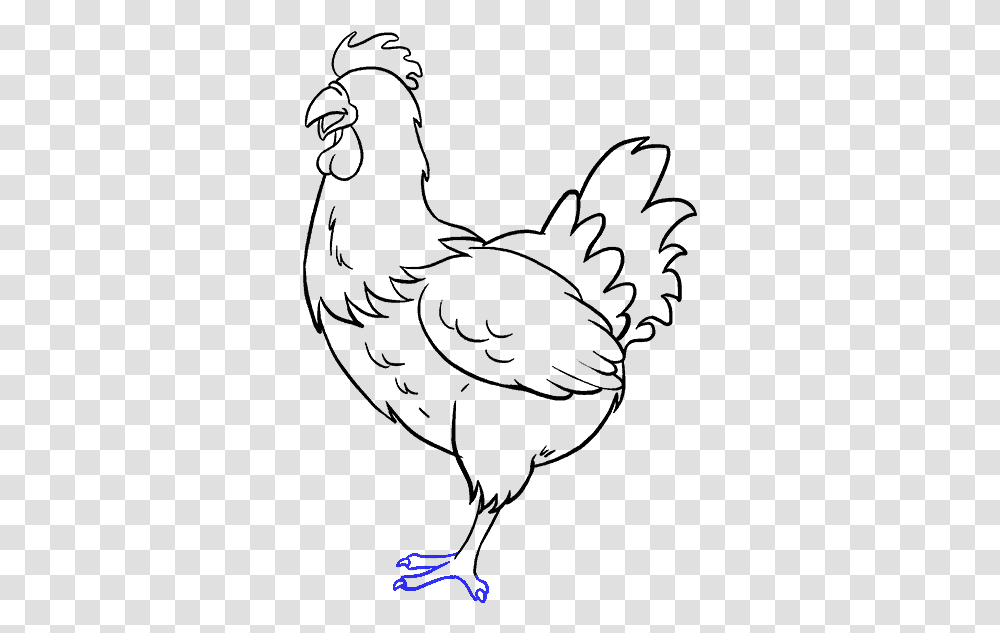 Chicken Drawing Beautiful Image Chicken Drawing Easy, Gray, World Of Warcraft Transparent Png