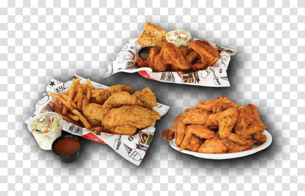 Chicken Dropshadows Fried Whole Wings, Fried Chicken, Food, Nuggets, Fries Transparent Png