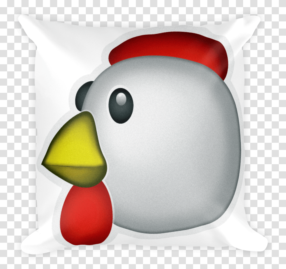 Chicken Emoji Emoticon De Pollo Whatsapp, Pillow, Cushion, Plush, Toy Transparent Png