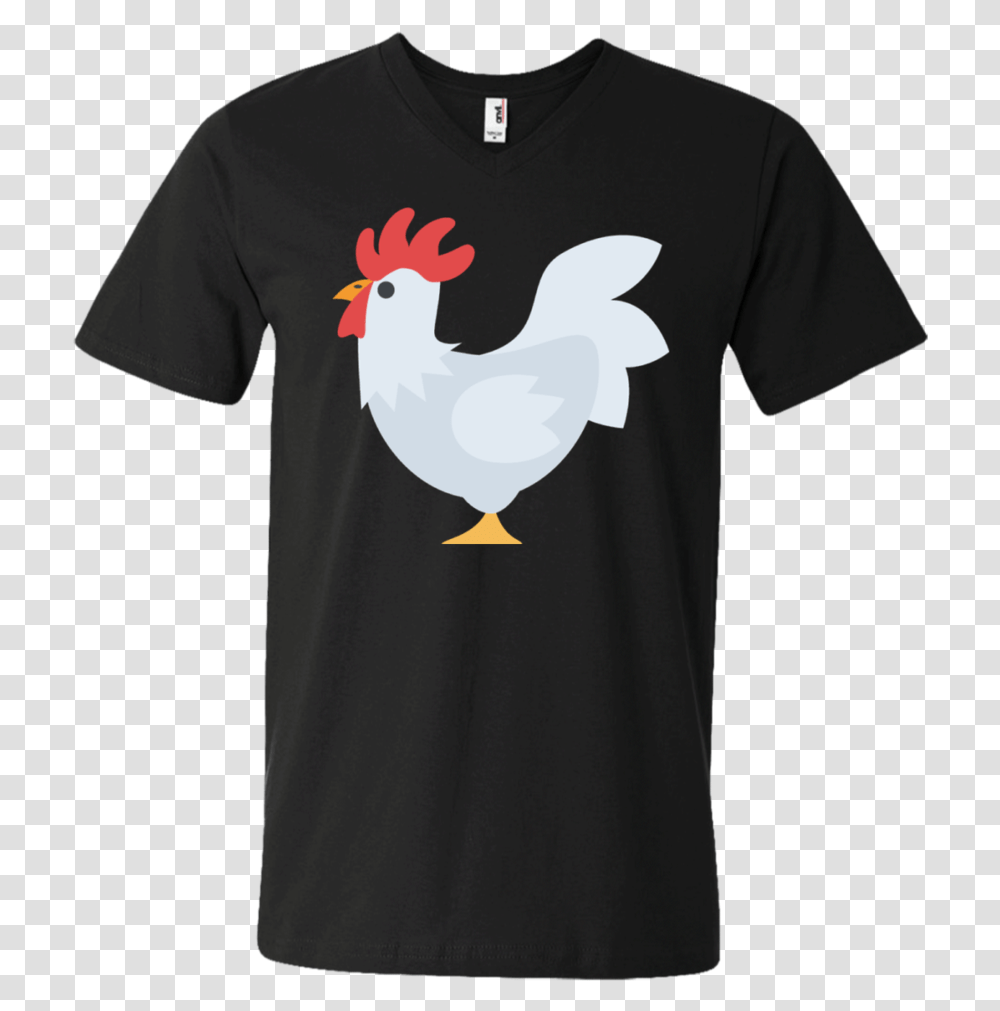 Chicken Emoji Men's V Neck T Shirt Gucci T Shirt 2018, Animal, Bird, Poultry, Fowl Transparent Png