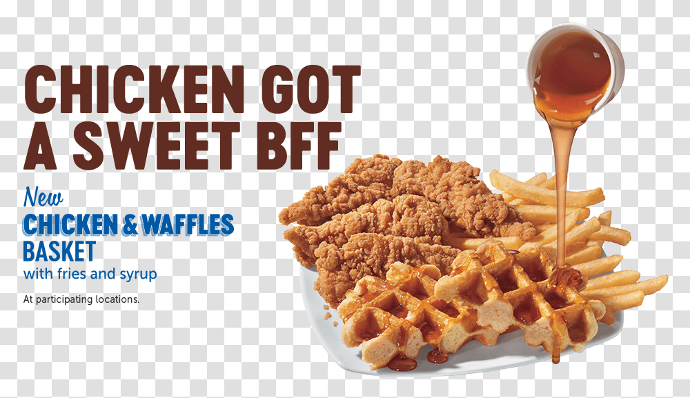 Chicken Got A Sweet Bff Dairy Queen Chicken And Waffles, Food, Sweets, Confectionery, Spoon Transparent Png