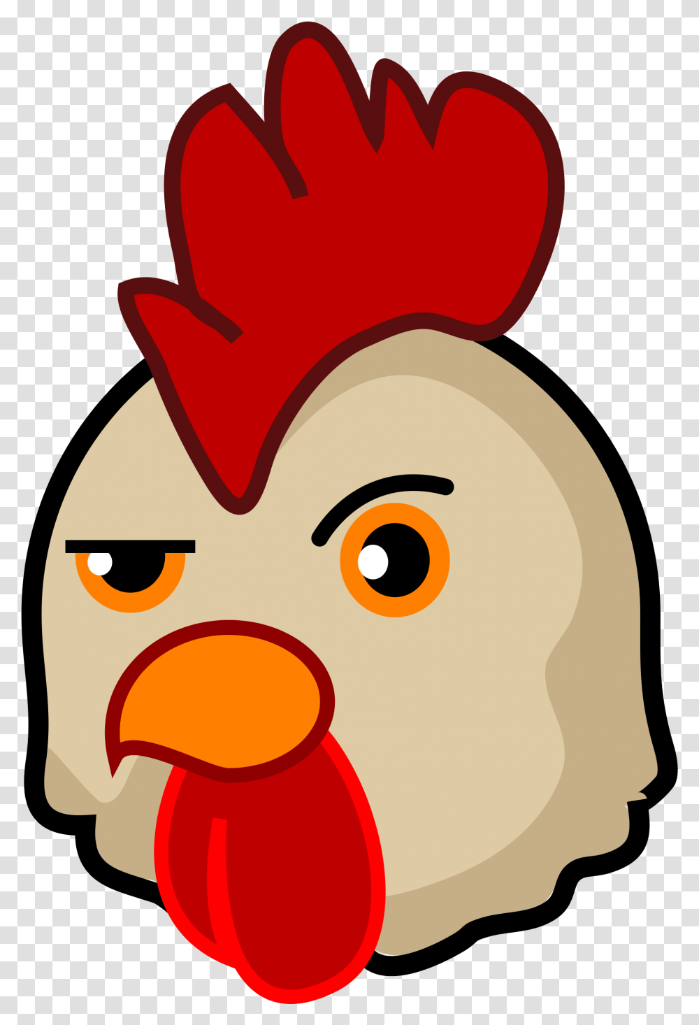 Chicken Head Cartoon Clipart Clipart Chicken Head, Angry Birds Transparent Png