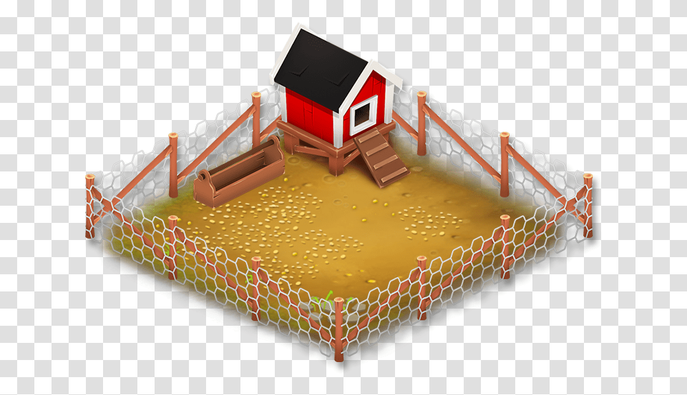 Chicken House Clipart Banner Free Library Image Chicken Pen Clipart, Housing, Building, Outdoors, Nature Transparent Png