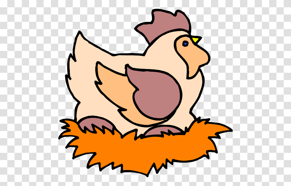 Chicken In Nest Clip Art, Poultry, Fowl, Bird, Animal Transparent Png