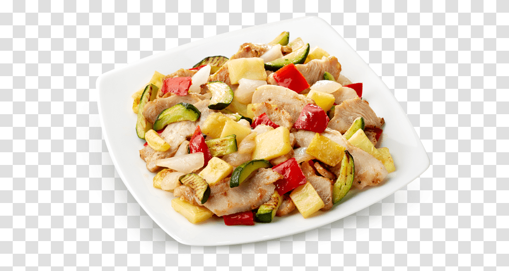 Chicken Kebab And Grilled Vegetables Pasta Salad Examples, Food, Plant, Meal, Dish Transparent Png