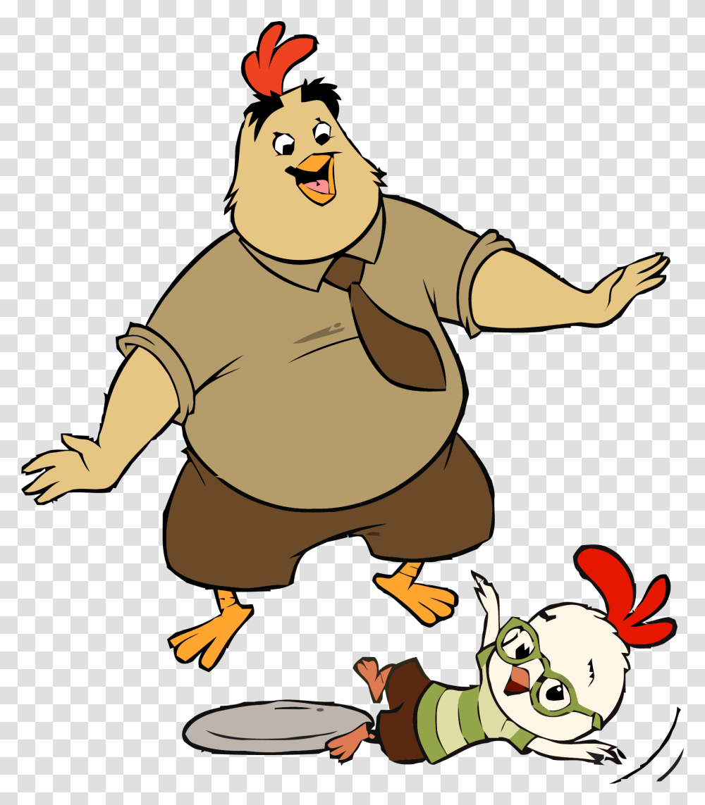 Chicken Little Buck Cluck Playing Clipart Chicken Little Buck Cluck, Food, Plant, Animal, Grain Transparent Png