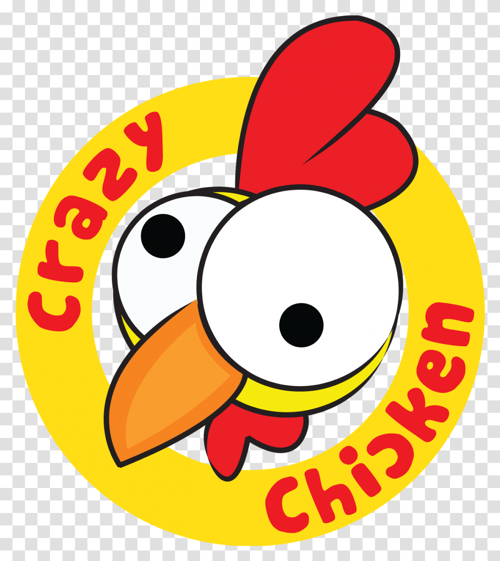 Chicken Logo Crazy Clipart Crazy Chicken Logo, Text, Sweets, Food, Confectionery Transparent Png