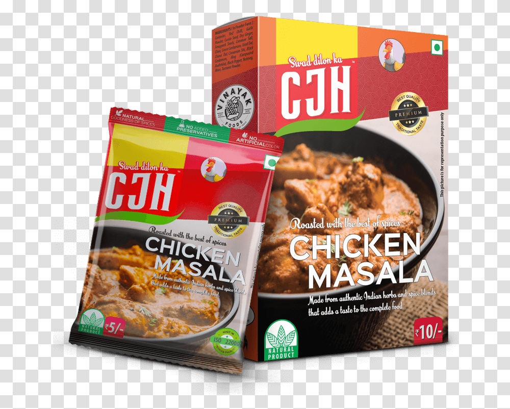 Chicken Masala Cjh Vinayak Foods Group Best Indian Veg Non Veg Food Brands, Flyer, Poster, Paper, Advertisement Transparent Png