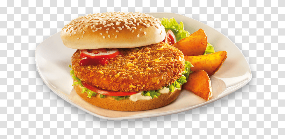 Chicken Nugget, Burger, Food, Fries, Sesame Transparent Png