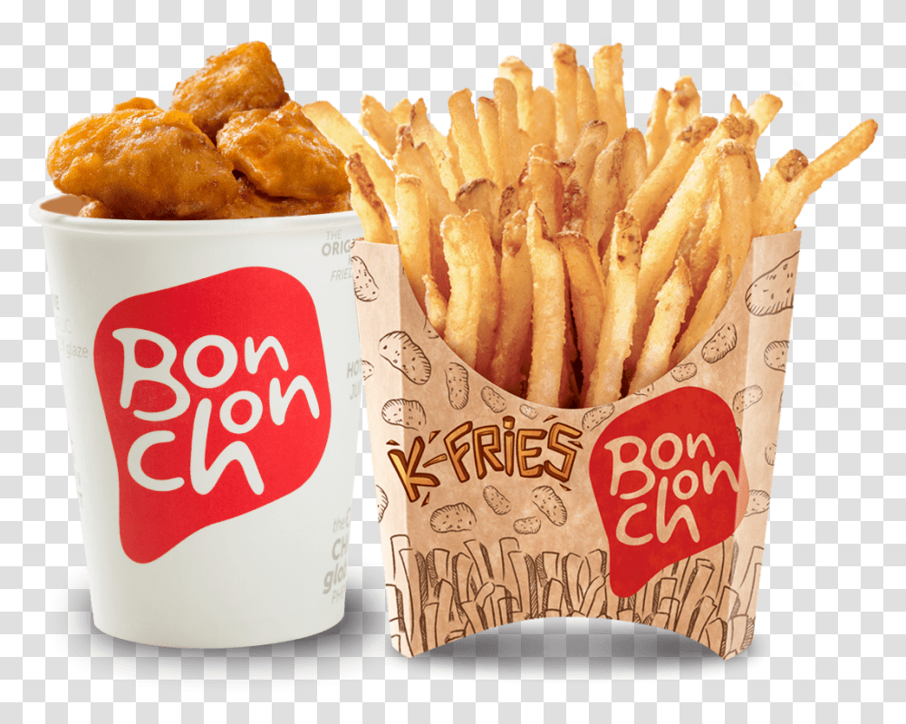 Chicken Poppers With Kfries Bonchon Menu Fries, Food, Fried Chicken Transparent Png