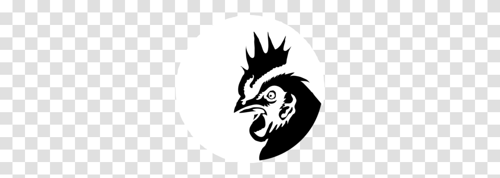 Chicken Profile Black Silhouette Clip Art, Stencil, Bird, Animal, Cat Transparent Png