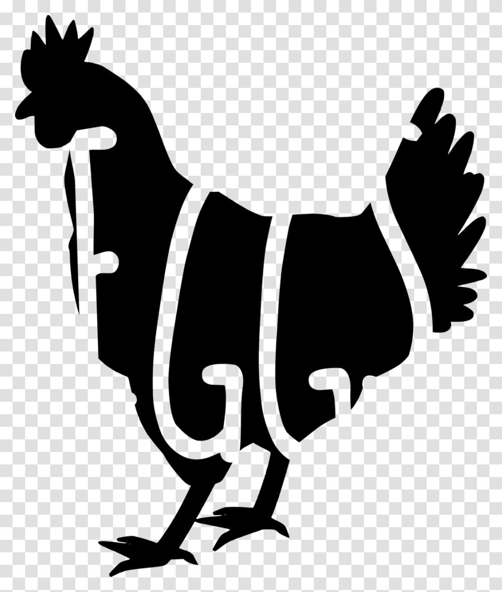 Chicken Silhouette Eggs And Chicken Silhouette Hen Silhouette, Gray, World Of Warcraft Transparent Png