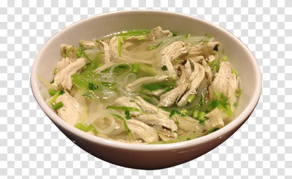 Chicken Soup Mami With Chicken, Bowl, Dish, Meal, Food Transparent Png