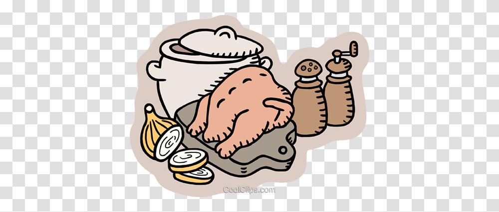 Chicken Soup Preparations Royalty Free Vector Clip Art, Food, Doodle, Drawing Transparent Png
