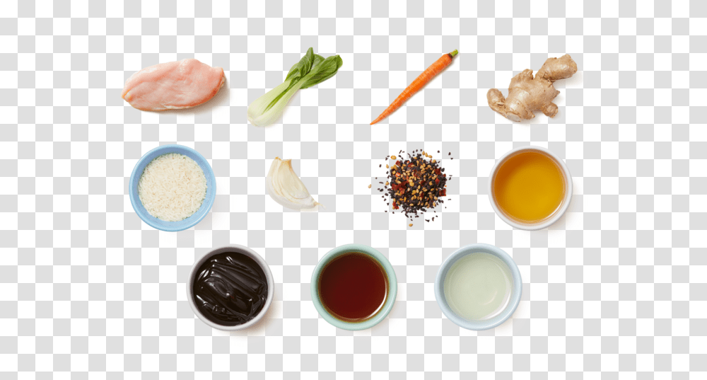 Chicken Teriyaki Amp Aromatic Rice With Bok Choy Amp Carrots Chicken, Food, Beverage, Drink, Cup Transparent Png