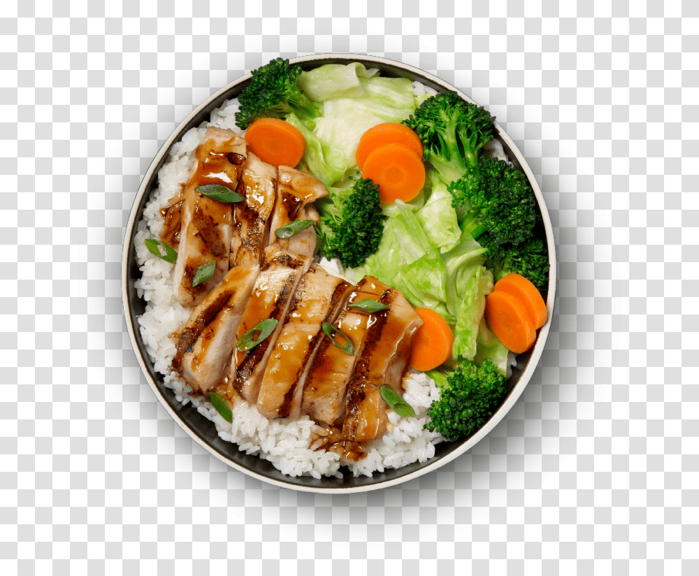 Chicken Veggie Bowl Sashimi, Dish, Meal, Food, Plant Transparent Png