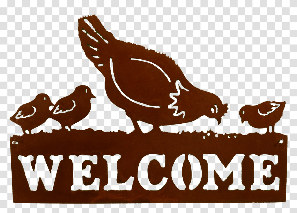 Chicken Welcome Larger Image Welcome Sign, Animal, Bird, Fowl Transparent Png
