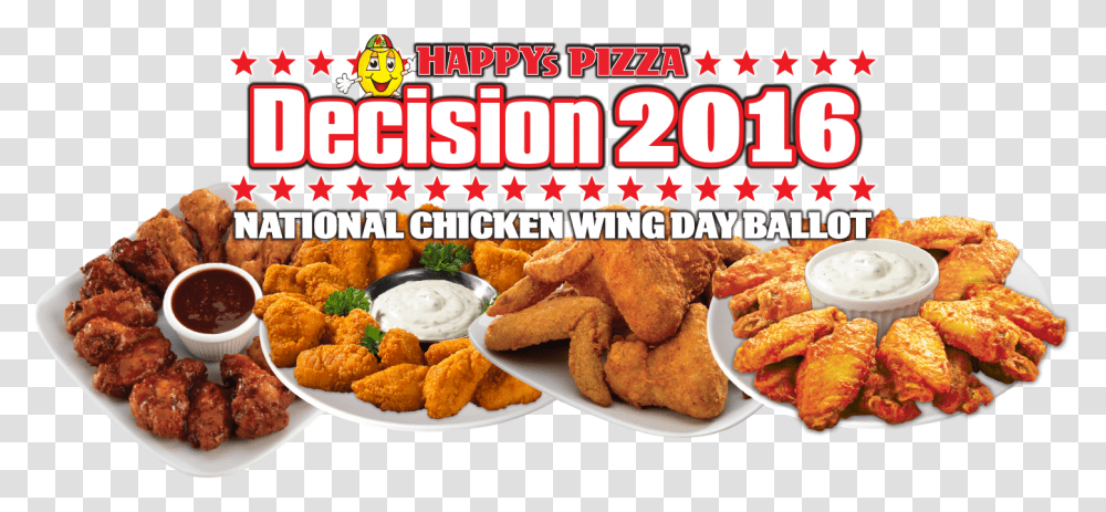 Chicken Wings Happy's Pizza Wings, Fried Chicken, Food, Nuggets, Egg Transparent Png