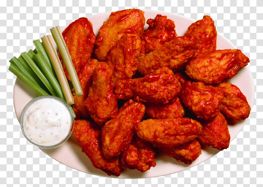 Chicken Wings Hot Wings With Ranch, Dish, Meal, Food, Platter Transparent Png