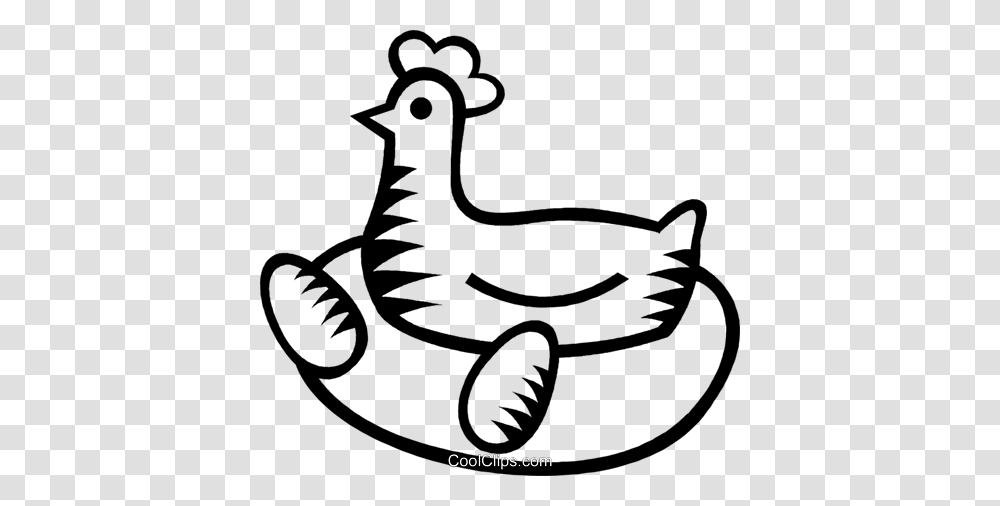 Chicken With Eggs Royalty Free Vector Clip Art Illustration, Antelope, Wildlife, Mammal, Animal Transparent Png
