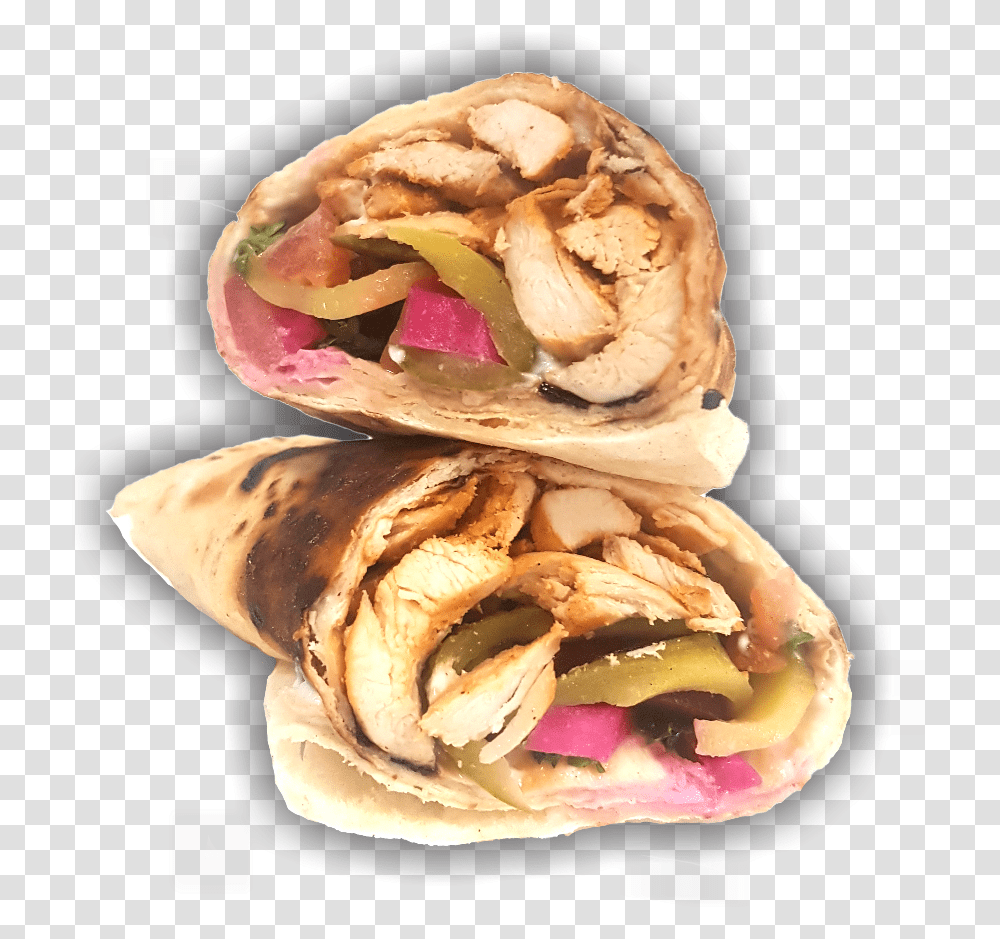 Chicken Wrap Sandwich Wrap, Bread, Food, Burger, Pita Transparent Png