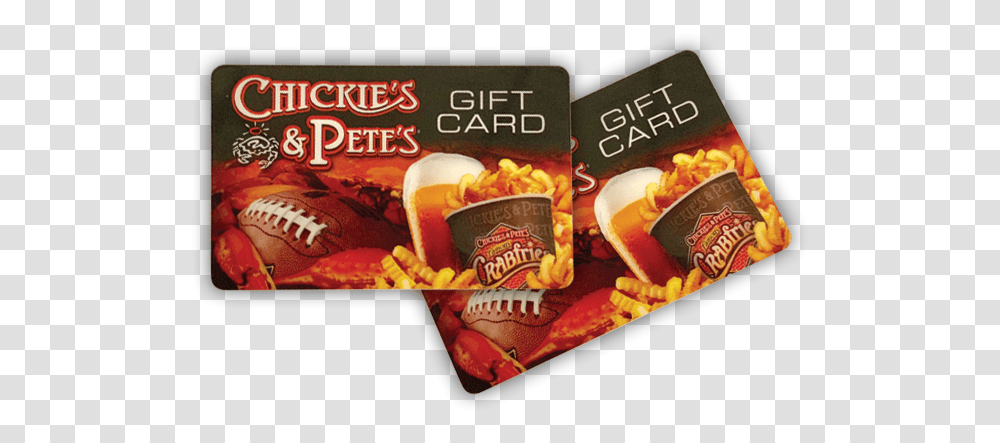 Chickie S Amp Pete S Gift Cards Chickies And Petes, Advertisement, Food, Snack, Flyer Transparent Png