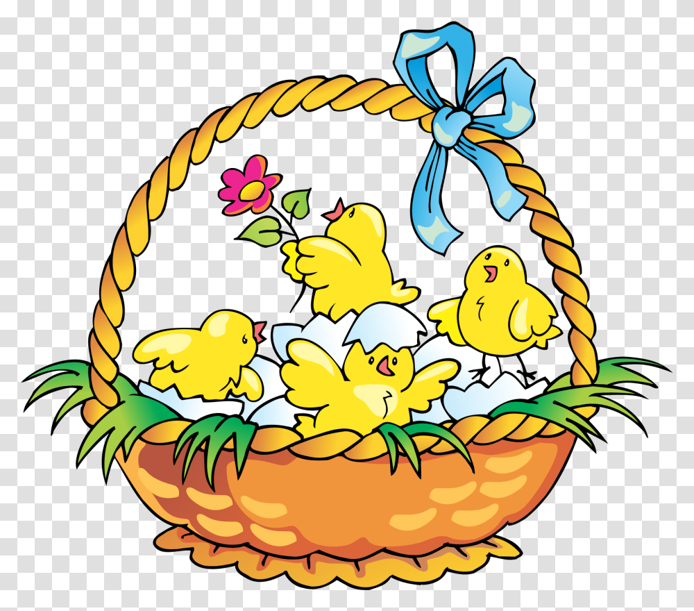 Chicks Dibujos Easter Clip Art And Cards, Bird, Animal, Basket, Egg Transparent Png
