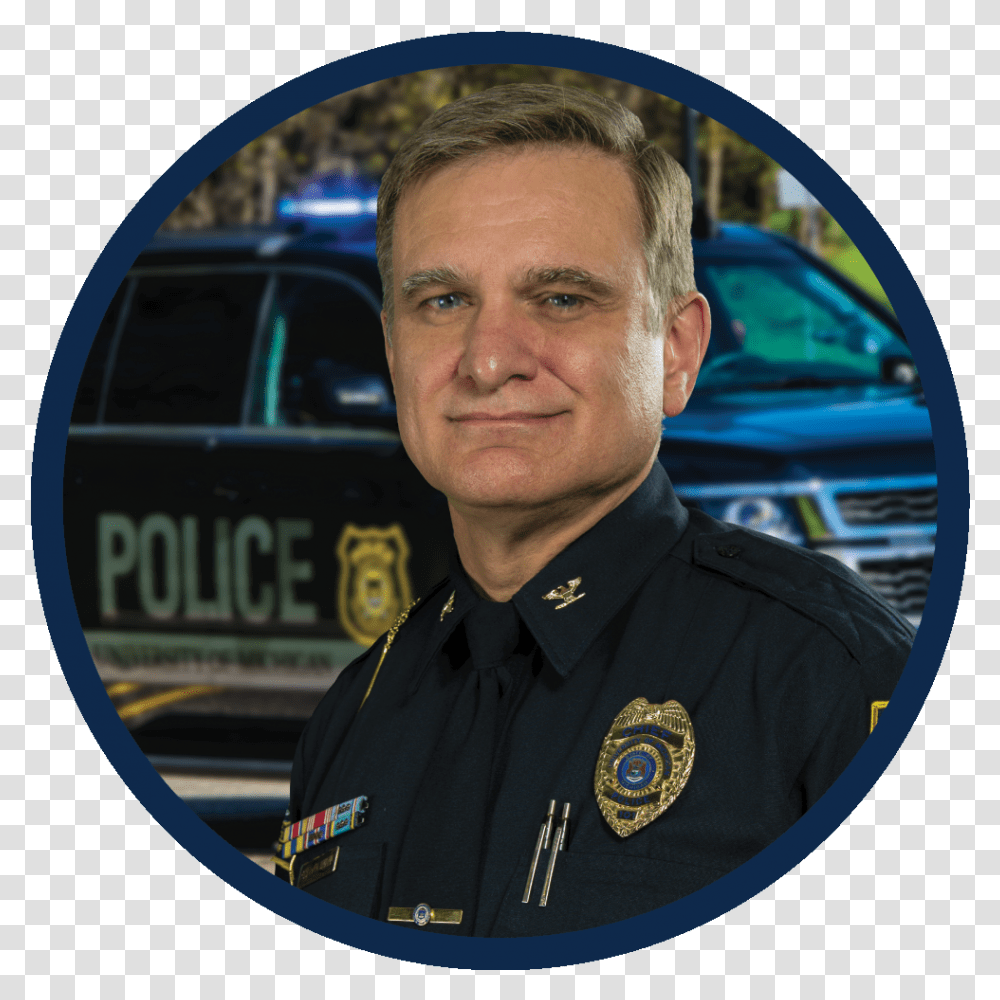 Chief Of Police Robert Bob Neumann Police Officer, Military Uniform, Person, Human, Car Transparent Png