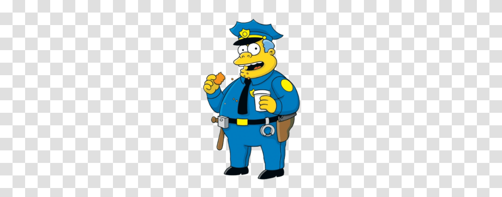 Chief Wiggums Is A Stereotype Of Police Officers As Lazy And Ever, Toy, Fireman, Costume Transparent Png