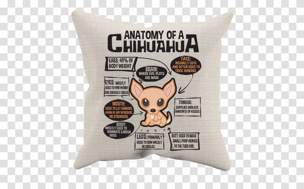 Chihuahua, Pillow, Cushion Transparent Png