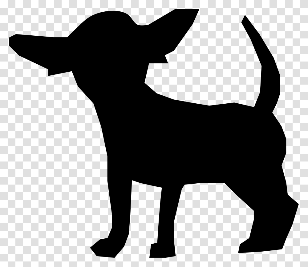 Chihuahua Silhouette Vector Graphic Image, Gray, World Of Warcraft Transparent Png