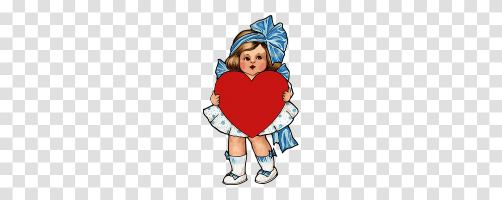 Child Person, Heart, Human, Cushion Transparent Png