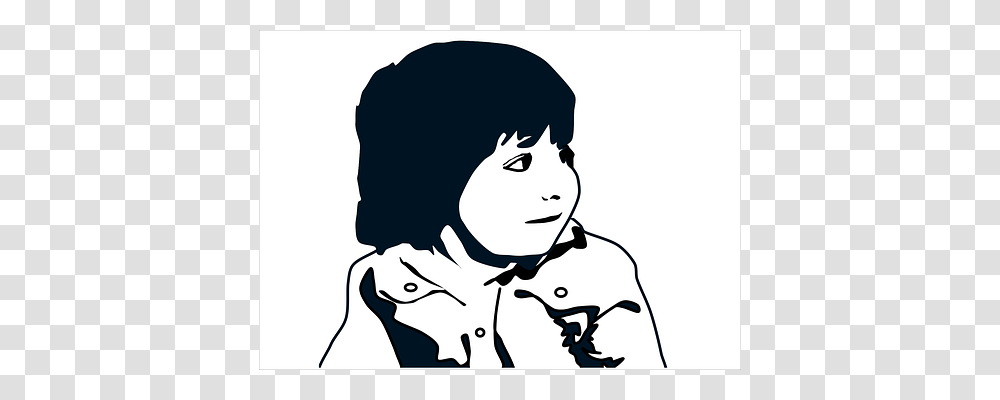 Child Stencil, Person, Human, Face Transparent Png