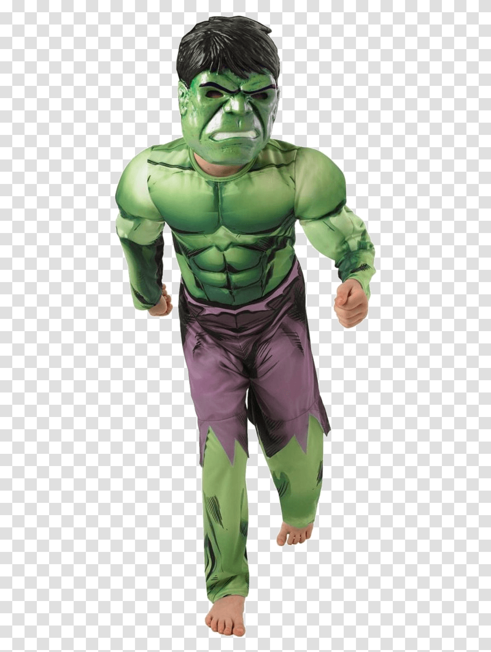 Child Avengers Deluxe Hulk Costume Costume Hulk, Person, Human, Hand, Arm Transparent Png