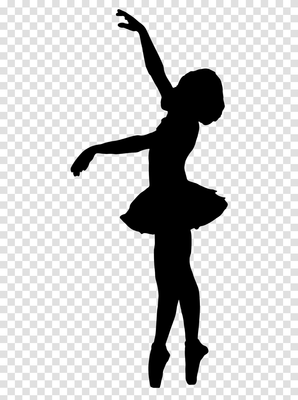 Child Ballerina Silhouette, Gray, World Of Warcraft Transparent Png