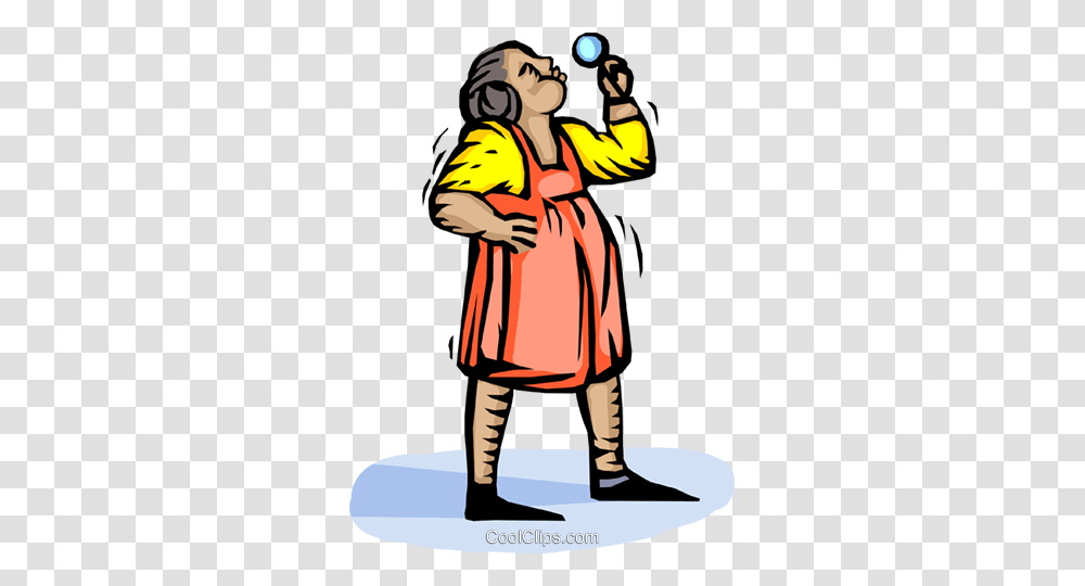 Child Blowing Bubbles Royalty Free Vector Clip Art Illustration, Person, Performer, Female Transparent Png