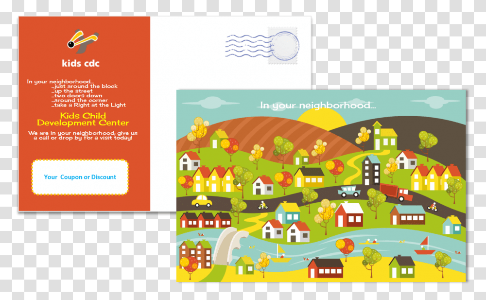 Child Care Business Cards Child Care Folders Child Neighborhood Template, Urban, Building, Flyer Transparent Png