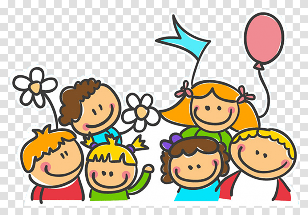 Child Care Clipart Childcare Clipart, Doodle, Drawing, Parade, Crowd Transparent Png