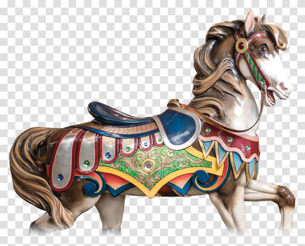 Child Carousel, Horse, Mammal, Animal, Amusement Park Transparent Png